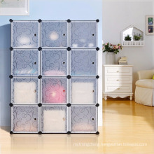 6 Cube Modular DIY Closet Cube Organizer With 3 tier Cubby Shelving Bookcase Cube Storage Cabinet